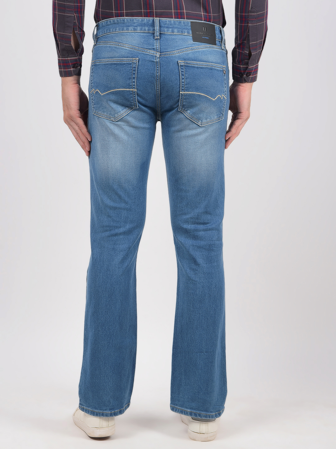 Numero Uno Men Solid Light Blue Jeans